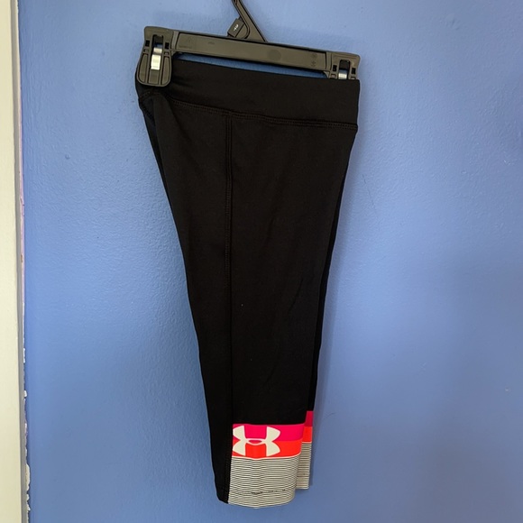 Girls Toddlers Under Armor Leggings Pants Black - Picture 4 of 7